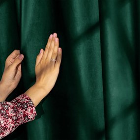 Тъмнозелено dimout перде 140x270 cm Eyelets – Restilo