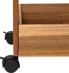 Кухненска количка 5five, Акация, 3 нива, 40x31x85 cm