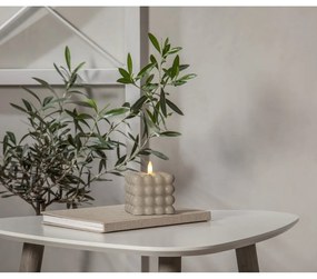 Бежова LED свещ от восък, височина 9,5 см Flamme Dot - Star Trading