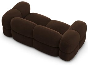 Тъмнокафяв кадифен диван 210 cm Loretto – Cosmopolitan Design