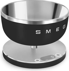 Кухненска везна Smeg Collezione KSC01BLMWW, До 5 кг/5 л, ТАРА, LED дисплей, Противоплъзгаща се основа, Автономия до 36 часа, Черен мат