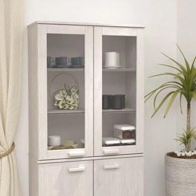 Sonata H Надстройка за шкаф HAMAR, бяла, 85x35x100 см, бор масив