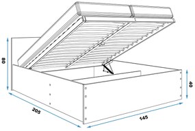 Легло Белиз-Бяло-140 х 200