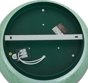 Таванна лампа Арт Деко зелена със стъкло с включен LED с 3-степенно димиране - Thimble