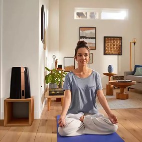 Овлажнител за въздух Philips HU3918/10, До 45 м2, 300 мл/ч, 3 л, 3 степени, Nanocloud, LED дисплей, Нощен режим, Черен