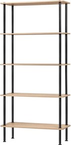 Стелаж от декор от дъб в естествен цвят 80x163x35 cm Teidi – noo.ma