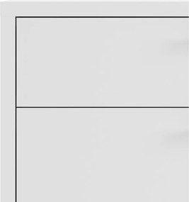 Бяла модулна библиотека 89x113 cm Prima – Tvilum