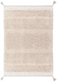 Светлорозов ръчно изработен памучен килим подходящ за пране 90x130 cm Bloom Rose – Lorena Canals