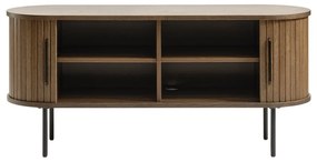 Кафява ТВ масичка от дъб 120x56 cm Nola - Unique Furniture