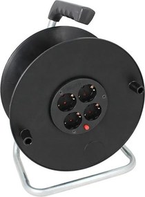 COMMEL Празна макара за кабел PVC 280mm монофазна 4x16A 250V 3500W IP20 - C0999