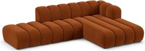 Оранжев ъглов диван (десен ъгъл) Lupine – Micadoni Home