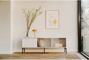 Сиво-бежова маса за телевизор 160x60x42 cm Met – noo.ma