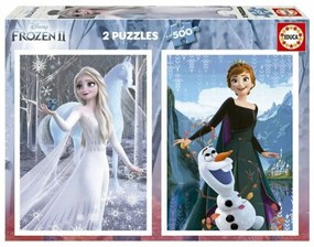 Пъзел Educa Frozen II (2 x 500 pcs)