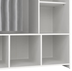 Бяло-сив гардероб 105x180 cm Kit - Tvilum