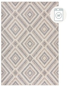 Сиво-бежов килим подходящ за пране 116x170 cm Beckett – Flair Rugs