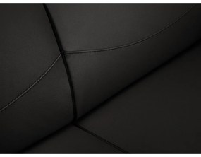 Диван от черна кожа , 235 x 90 cm Neso - Windsor &amp; Co Sofas