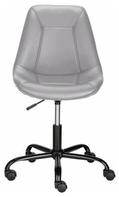 Сив офис стол от имитация на кожа Kenny – Støraa