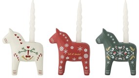 Свещници в комплект от 3 бр. от полирезин Siffer – Bloomingville