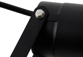 Индустриален смарт шип прожектор черен с WiFi GU10 IP65 - Basic