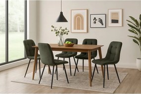 Зелени тапицирани трапезни столове в комплект 2 бр. Moseby – Bonami Essentials