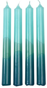 Свещи в комплект от 4 бр. време за горене 6 ч. Dip Dye - Rex London