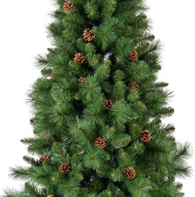 Изкуствена елха с шишарки Everlands Norwich Pine, 150 см, 446 клони, Метална стойка, Зелен