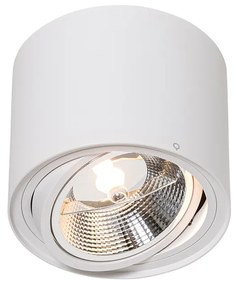 Интелигентен таванен прожектор бял, въртящ се и накланящ се, вкл. Wifi GU10 111mm - Rondoo Up