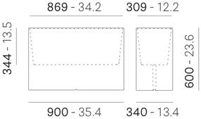 Светеща саксия Кадо Луче Н60 см