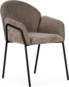 Прасковени тапицирани трапезни столове в комплект 2 бр. Aslin – MOME