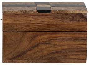 Кафява декоративна дървена кутия за съхранение 6,5x4,5x4 cm Cemile – Bloomingville
