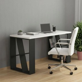 Honey меламинов бюро в антрацит-бяло цвят 137x60x75см