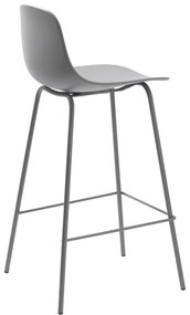 Сив пластмасов бар стол 92,5 cm Whitby - Unique Furniture