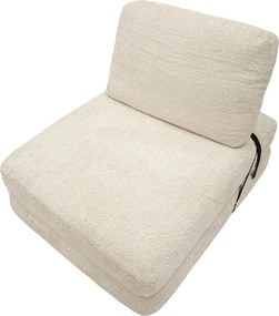 Бяло разтегаемо кресло от букле Faster – Mauro Ferretti