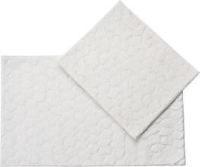 Кремави килими за баня в комплект 2 бр. 60x100 cm Rabbit – Foutastic