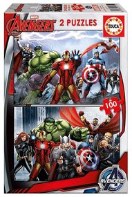 Educa - Детски пъзел 2x100 ч Avengers 15771