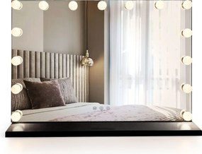 Огледало LED HOLLYWOOD Black 80x60