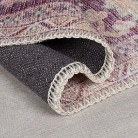 Светлочервен килим със смес от рециклирани влакна подходящ за пране 160x230 cm Windsor – Flair Rugs