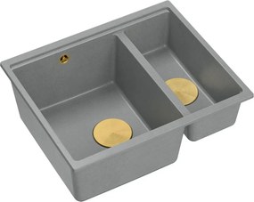 гранитна мивка Logan 150 Grey Metallic