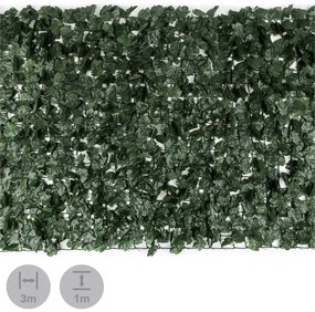 Blumfeldt FENCY DARK IVY осигуряваща уединение защитна преграда срещу вятъра 300 X 100 CM бръшлян тъмно зелена