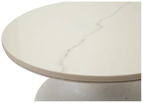 Кръгла странична масичка с керамичен плот ø 40 cm Fush – Mauro Ferretti