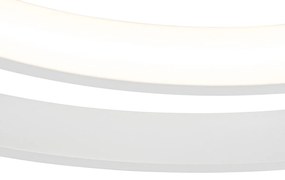 Вентилатор за таван бял 46.5cm вкл. LED с дистанционно управление - Kees