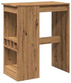 854345 vidaXL Бар маса с рафтове, 90x47,5x103,5 см, инженерно дърво