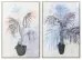 Картина DKD Home Decor Пластно Растение (2 pcs) (83 x 4.5 x 123 cm)