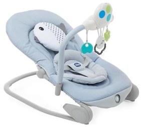 Chicco - Бебешки вибриращ шезлонг с мелодия BALLOON Dots 2xAA + 1xLR20 син