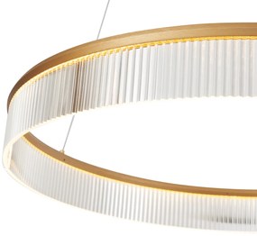 Модерен висящa лампa месинг 78cm вкл. LED 3-степенно димиране - Anello Chandelier