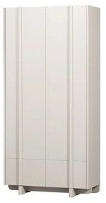 Кремав модулен шкаф от борова дървесина 101x210 cm Basu - WOOOD