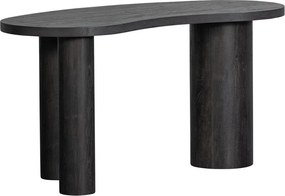 Тъмнокафява конзолна маса от декор от бор 70x150 cm Maan – WOOOD