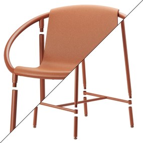 Пластмасов бар стол в тухлен цвят 90 см Ringo - Umbra