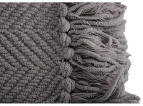 Сиво одеяло от шенил 130x170 cm Renee – Tiseco Home Studio