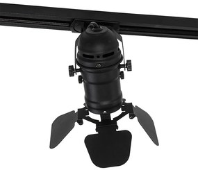 Релсова система за осветление с 5 прожектора черна - Movie